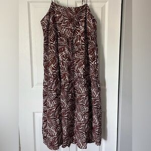 Abercrombie & Fitch Chocolate Brown Chase Ro Trapeze Spaghetti Strap Dress